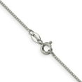 thumbnail image 3 of 925 Sterling Silver Box Chain Styles Necklace 1 mm 8 Sided Diamond-cut 30 inch, 3 of 4