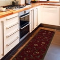 thumbnail image 1 of Ottomanson Ottohome Collection Non-Slip Rubberback Floral Leaves Design Indoor Rug, 1 of 5