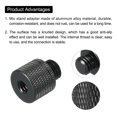 thumbnail image 4 of Uxcell Mic Stand Adapter 1/4 Female to M10 Male Camera Screw Thread Adapter for Microphone Tripod Stand Black, 4 of 6