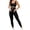 Black, variant on Maternity Yoga Tanks And Pants For Pregnant Women With Stretchy Waistband Leggings Set Outfits Post Maternity Leggings