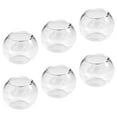 thumbnail image 2 of DEEPCRAFF Miniature Fish Bowls Glass 6Pcs 0.9In Round Decorative, 2 of 6