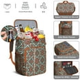 thumbnail image 2 of Chic 20L Cooler Backpack - Insulated Leakproof Lunch Bag for Work, Travel & Outdoor - Fashionable Geometric Print & High-Capacity Storage, 2 of 6