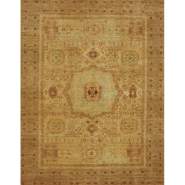 Ahgly Company Tapis d'Intérieur Lavables en Machine Rectangulaire Abstrait Sedona Brun, 2' x 4'