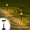 thumbnail image 1 of LED Outdoor Landscape Spotlight | Solar Powered Wireless Garden Pathway Light | Modern Black IP67 Waterproof Yard Decoration | Automatic Light Sensor | 54.5x13cm | 1 Pack, 1 of 9