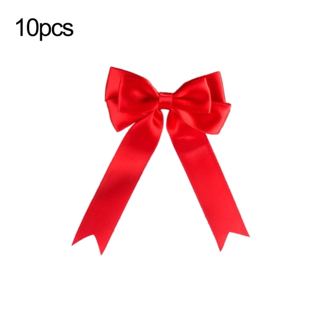Christmas Bow Hand Made Ear Ribbon Lovely Ribbon Polyester Ribbon Bow Dovetail Bow Christmas Tree Decoration