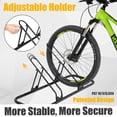 thumbnail image 2 of Bicycle Floor Parking Rack Stand Adjustable 2 Bikes Indoor Home Garage Storage, 2 of 6
