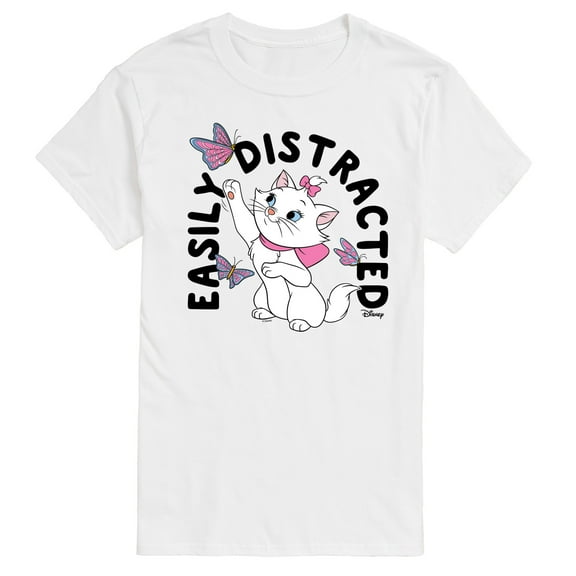 Disney - The Aristocats - Easily Distracted - Men's Short Sleeve Graphic T-Shirt