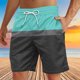 thumbnail image 4 of Pantalones Cortos para Hombre Atléticos Pantalones de Playa de Impresión Especial, Pantalones Cortos Atléticos de Poliéster Elásticos para Hombres, 4 of 8
