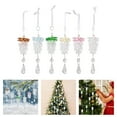thumbnail image 2 of 6 Pcs Acrylic Pinecone Pendant Ornaments for Christmas Tree Decor, Indoor Outdoor Holiday Party Decoration, 2 of 9