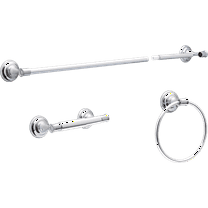 Better Homes & Gardens Cameron 3-Piece Bath Accessory Kit, Chrome