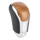 thumbnail image 5 of Pomo de cambio de marchas de cuero artificial Palanca de cambios ergonómica Apto para Crown/Alphard/Vellfire 2015-2019 Cuero negro Grano de madera, 5 of 15