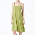 thumbnail image 4 of SWSMCLT Women's Cotton Nightgown Plus Size Sleeveless Summer Loungewear Soft Comfy Camisole Night Lounge Dress Cami Pajama Sleep Sleepwear Avocado 3X, 4 of 5