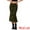 Olive Green, variant on Women's High Waist Bodycon Mesh Fishtail Midi Skirts XS Black