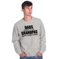 thumbnail image 5 of Dad Knows A lot Grandpa Everything Men's Crewneck Sweatshirt Brisco Brands M, 5 of 6