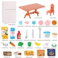 thumbnail image 2 of Juego de muebles para casa de muñecas, juguetes para niños, accesorios para casa de muñecas en miniatura, juguetes de simulación para niños, niñas y niños pequeños a partir de 3 años con comedor, 2 of 5