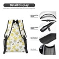 thumbnail image 4 of Yiaed Sweet Honey Print School Backpack College Backpack Daypacks for Students High School Spacious and Durable Daypack for Work and Travel-One Size, 4 of 6