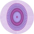 thumbnail image 1 of Ahgly Company Tapis Rond Lavable en Machine Intérieur Transitionnel Violet, 7 Pieds Rond, 1 of 7