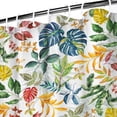 thumbnail image 3 of Waterproof Beautiful Colorful Floral Shower Curtain 72x72 Inch Boho Style Polyester Unique Shower Curtain for Bathroom Hotel Home Decor with 12 Plastic Hooks, 3 of 5