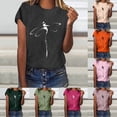 thumbnail image 4 of WEIWEN Womens Summer Tops 2026 Trendy Boho Dragonfly Graphic Tees for Women Casual Going Out T Shirts Basic Workout Short Sleeve Tshirts Women's Clothing Orange, M, 4 of 5