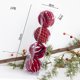 thumbnail image 1 of Bola decorativa para árbol de Navidad, bola navideña pintada a mano, bola navideña de color rojo oscuro, diseño de escena de decoración colgante de bricolaje con perlas, 1 of 5