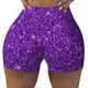 thumbnail image 2 of Fotbe Purple Glitter Shorts Sin Costuras – Shorts Deportivos de Cintura Alta para Mujer, Elásticos para Gimnasio, Yoga, Running o Ciclismo-XX-Large, 2 of 8