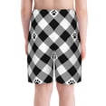 thumbnail image 6 of PAYOHTO Dog Paw Footprint Cat Tartan Boys Swim Trunks Quick Dry Beach Boardshorts for Teen Boys Bathing Suit Swimwear for Boys, 6 of 7