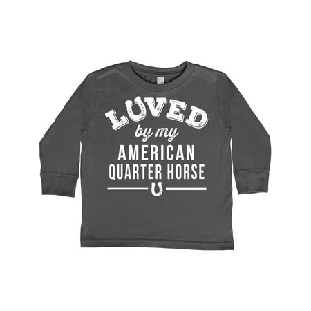 

Inktastic American Quarter Horse Lover Gift Idea Gift Toddler Boy or Toddler Girl Long Sleeve T-Shirt