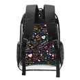 thumbnail image 2 of Susaid I love you Mom Print Clear Backpack See Through Transparent Plastic Clear Bookbags for School, College, Stadium,Work, 2 of 7