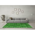 thumbnail image 3 of Ahgly Company Indoor Rectangle Abstract Green Modern Area Rugs, 2' x 4', 3 of 4