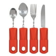 thumbnail image 3 of (2 pack) Equate Brand Lightweight 4PC Adaptive Utensils/Cutlery Set: Includes Spoons, Knife, Fork, 3 of 7
