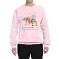 thumbnail image 2 of Wild Bobby, And Into The Forest I Go To Lose My Mind, Animal Lover, Unisex Crewneck Graphic Sweatshirt, Light Pink, Medium, 2 of 4