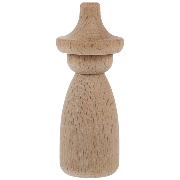 Chevilles en Bois Personnes Chevilles en Bois Non Peintes Poupées Style Rustique pour Activités de Développement des Enfants 1 Ensemble 9.1x3.6x3.6 Po