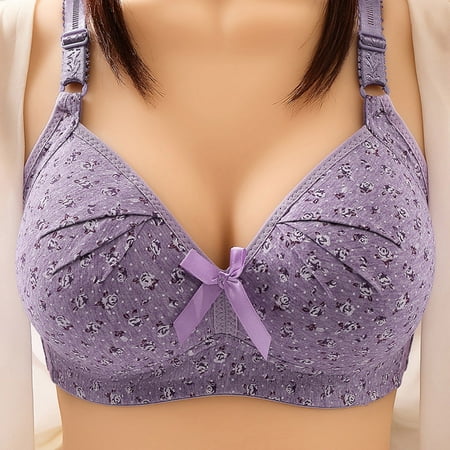 LEEy-World Lingerie for Women Dry Running Underwear Woman Shockproof Size L with String Bras Quick Fitness Purple XL