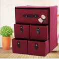 thumbnail image 3 of Coofit Storage Drawer Foldable Bowknot Clothes Organizer Storage Cube Organizer, 3 of 10
