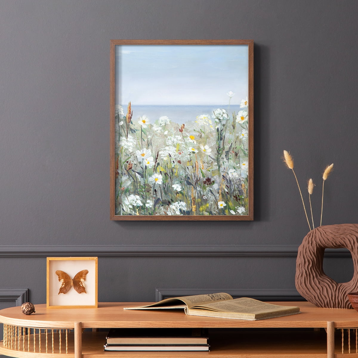 Wild Sea Breeze I Framed Print in Brown Solid Wood 8 x 10 Framed Print