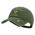 thumbnail image 4 of US Army Veteran Military Embroidered Washed Cap - Olive OSFM, 4 of 6