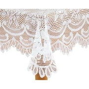 White Rose Lace Tablecloth 60" x 84" Oblong by WalterDrake