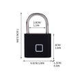 thumbnail image 3 of Cerradura de Puerta de Huellas Digitales Cerradura Digital de Huellas Digitales Cerradura Portátil de Seguridad de la Puerta Del Gimnasio Bolsa de Almacenamiento Del Gabinete Mochila Cerradura Portáti, 3 of 7
