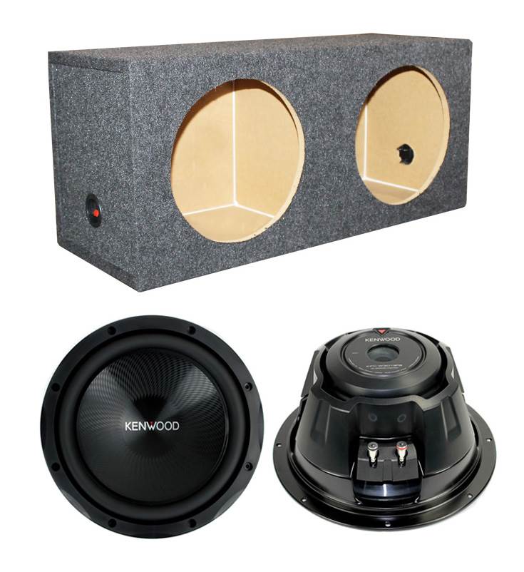 2 12 kenwood subs in box