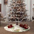 thumbnail image 4 of KLL Christmas Tree Skirt,Party Decorations Farmhouse for Christmas Decorations Holiday Party 36" -Flowers And Hens, 4 of 6