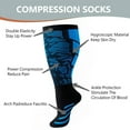 thumbnail image 3 of 4 Pairs Wide Calf Compression Socks For Women And Men,Plus Size Knee High Support Stockings For Circulation,Nurses,Travel,Running, 3 of 4