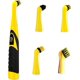 thumbnail image 1 of Cepillo de limpieza eléctrico, fregadora eléctrica oscilante, herramienta de limpieza, cepillo doméstico para baño, cocina (amarillo), 1 of 5