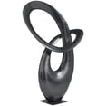 thumbnail image 6 of 9" x 17" Dark Gray Aluminum Metal Abstract Sculpture, by DecMode, 6 of 9