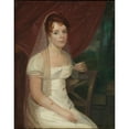 thumbnail image 2 of John Wesley Jarvis 20x24 Black Ornate Framed Double Matted Museum Art Print Titled: Mrs. Robert Dickey (Anne Brown) (1807-10), 2 of 5