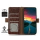 thumbnail image 4 of For iPhone 17 Pro Case RFID Blocking Genuine Cow Leather Phone Case Ostrich Texture -, 4 of 5