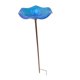 thumbnail image 2 of Comederos para pájaros, cuencos con estaca de hierro, resistentes a la intemperie, decorativos para pájaros. Azul, 2 of 9