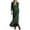 Dark Green, variant on Women's Bohemian Peasant Maxi Dress with Long Sleeve V-Neck Loose Fit Casual Summer Dress for Party Wedding Guest Dresses