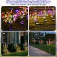 thumbnail image 6 of Solar Garden Lights Outdoor Waterproof Solar Lights 2 Pack with 76 LED 34 Butterfly Outdoor Solar Lights for Yard Outside Garden Pathway Decorative Mother's Day Gifts, 6 of 7