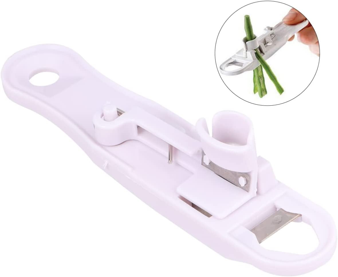 Vegetable Slicer Handheld Cutter Valve Stem Tool Bean Chip Cutter Green