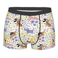 thumbnail image 4 of Goofa Floral Puppy Printed Men's Boxer Briefs Underwear, Moisture-Wicking Underwear, Trunk,Soft and Breathable Cotton Underwear-Large, 4 of 9